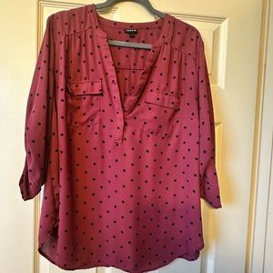 Torrid quarter sleeve blouse, size 1